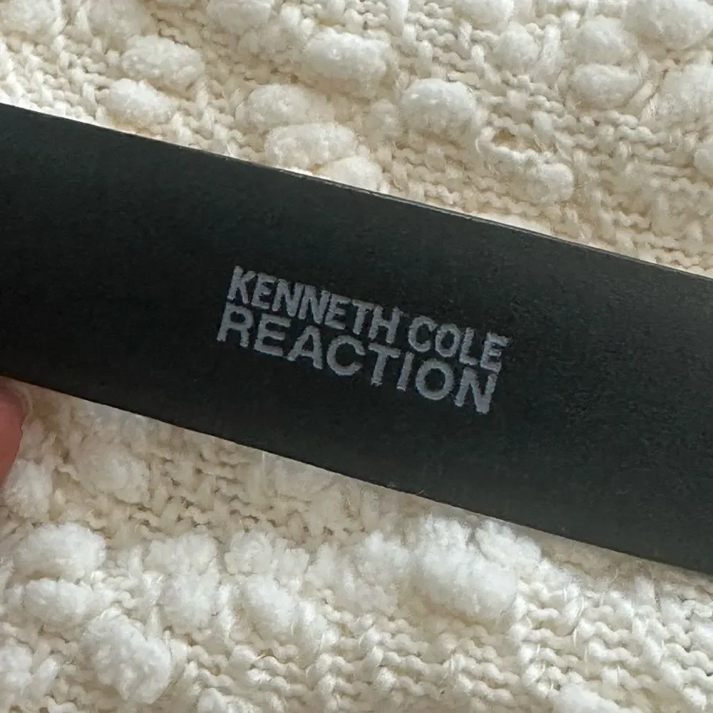 Kenneth Cole Black Leather Belt 38